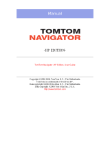 TomTom HP edition User manual