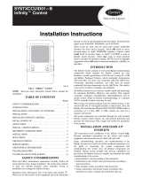 Carrier Infinity Control Home Installation Instructions Manual