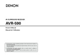 Denon AVR-590 User manual