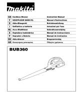 Makita BUB360 Owner's manual