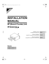 Daikin BPMKS048A2U Installation guide