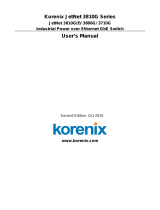 Korenix JetNet 3710G User manual