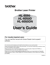 Brother HL-6050 User manual