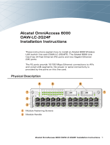 Alcatel 6000 OAW-LC-2G24F User manual