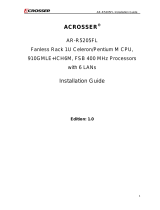 Acrosser Technology AR-R5205FL Owner's manual