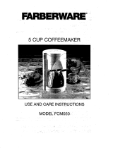 Farberware FCM050 Owner's manual