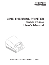 Citizen CT-S280 User manual