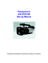 Panasonic AGDVX100 - DV CAMCORDER Setup