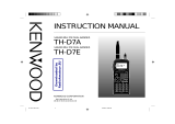 Kenwood 440 MHz TH-D7A User manual
