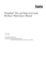 Lenovo THINKPAD T61 Hardware Maintenance Manual