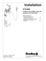 Bradley S19-680 Installation guide