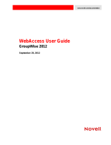 Novell GroupWise 2012 User guide