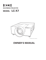 Eiki LC-X7 User manual