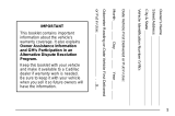 Cadillac Cadillac Owner's manual