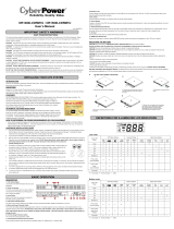 CyberPower OR1500LCDRM1U User manual