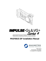 Magnetek IMPULSE G+/VG+ Series 4 PROFIBUS DP Installation guide
