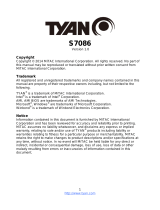 Tyan S7086 User manual