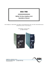 EDI NEMA TS2 Bus Interface Unit BIU-700 User manual