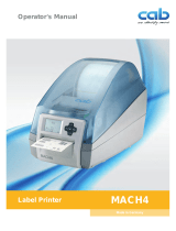 CAB MACH4 Operating instructions