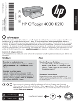 HP Officejet 4000 Printer series - K210 Reference guide