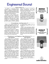 Audio Technica ES947 Installation And Operation