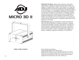 ADJ Micro 3D II User manual