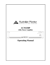 AUSTRALIAN MONITOR ACM250P Operating instructions