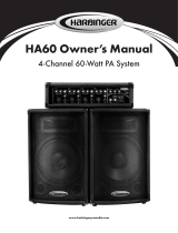Harbinger HA60 Owner's manual