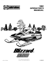 Ski-Doo 1982 Blizzard 9500 User manual
