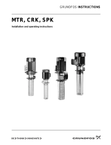 Grundfos MTR Series Installation And Operating Instructions Manual