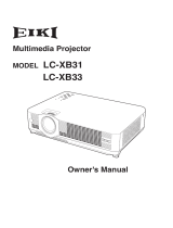 Eiki LC-XB31 User manual