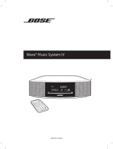 Bose WAVE MUSIC SYSTEM IV User manual