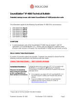 Polycom SoundStation IP 4000 Technical Bulletin