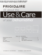 Frigidaire Dehumidifier Owner's manual