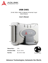 ADLINK Technology USB-2401 User manual