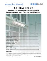 Airbloc MINI1000SE6 User manual