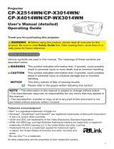 Hitachi CP-X4014WN User manual