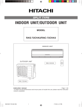 Hitachi RAS-72CHA3 Owner's manual