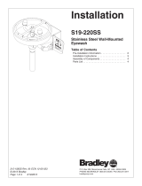 Bradley S19-220SS Installation guide