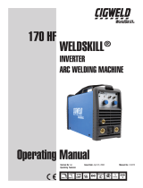 CIGWELD 170 HF WELDSKILL® Inverter Arc Welding Machine User manual