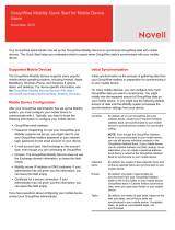 Novell GroupWise Mobility 2014 R2 Quick start guide