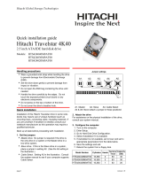 Hitachi Travelstar 4K40 Quick Installation Manual