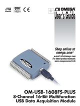 Omega OM-USB-1608FS-PLUS Owner's manual