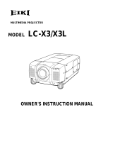 Eiki LC-X3/X3L User manual