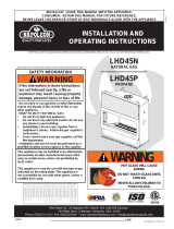NAPOLEON LHD45P Installation And Operating Instructions Manual