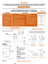 Trane HUMD300A Safety Instructions And Installation Template