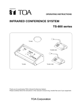 TOA TS-912 Delegate Unit User manual
