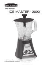 Back to Basics ICE MASTER 3000 User manual