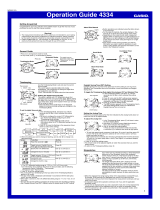 Casio 4738 Operating instructions