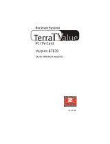 Terratec TVALUE878 QR VXD Owner's manual